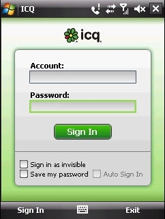 ICQ ve Windows Mobile