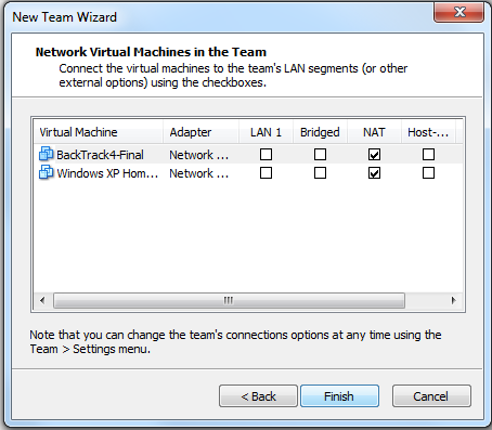 Team Network Type