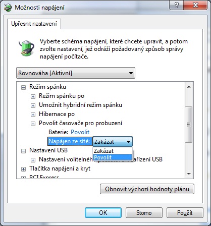 Plánovač úloh ve Windows 7 - nastavení