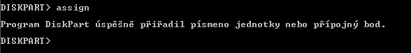 CMD screenshot - příkazový řádek