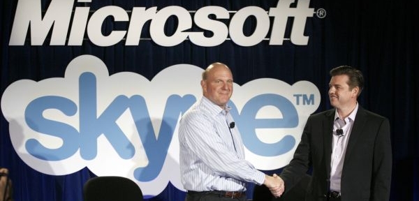 Steve Ballmer (vlevo) a Tony Bates