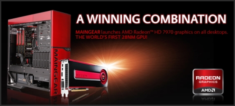 AMD radeon hd 7970 on the maingear desktops