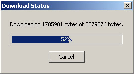 Download status Window