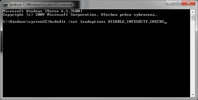 cmd disable integrity checks