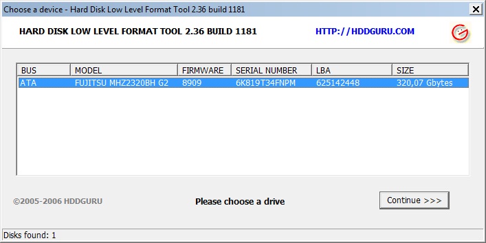 hdd low level format tool 4.40