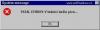 FATAL ERROR